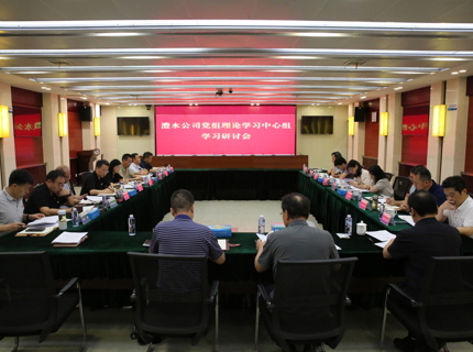 公司党组理论学习中心组专题学习研讨《中共中央办公厅 国务院办公厅关于全面推进江河；ぶ卫淼囊饧
